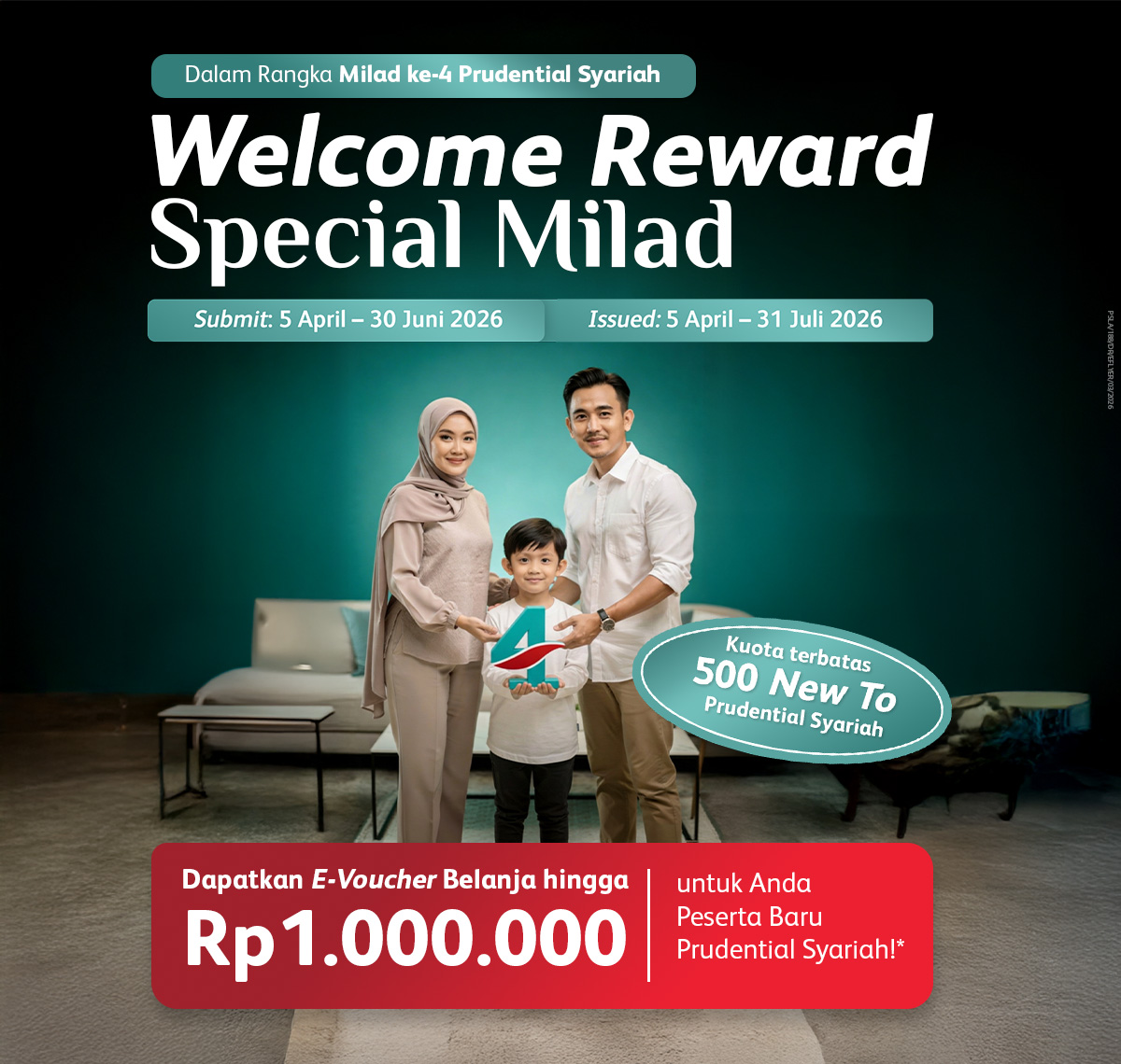 banner welcome reward