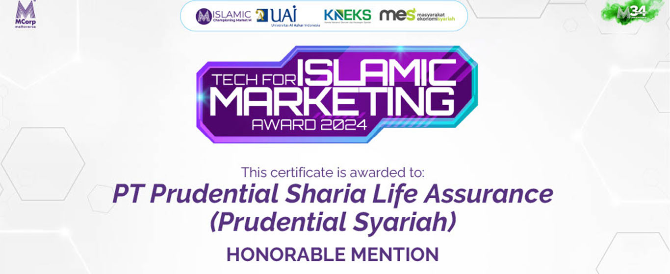 Perkuat Posisi Sebagai Pemimpin Industri di Indonesia, Prudential Syariah Raih Penghargaan Tech For Islamic Award 2024