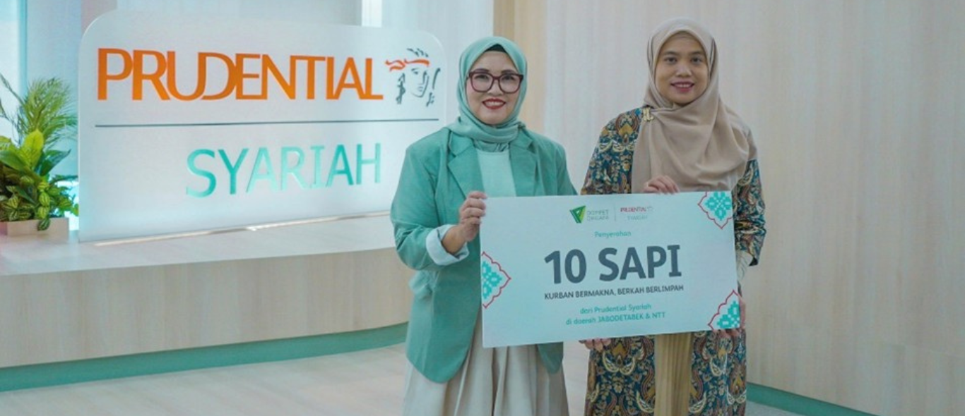 Prudential Syariah Salurkan Daging Kurban