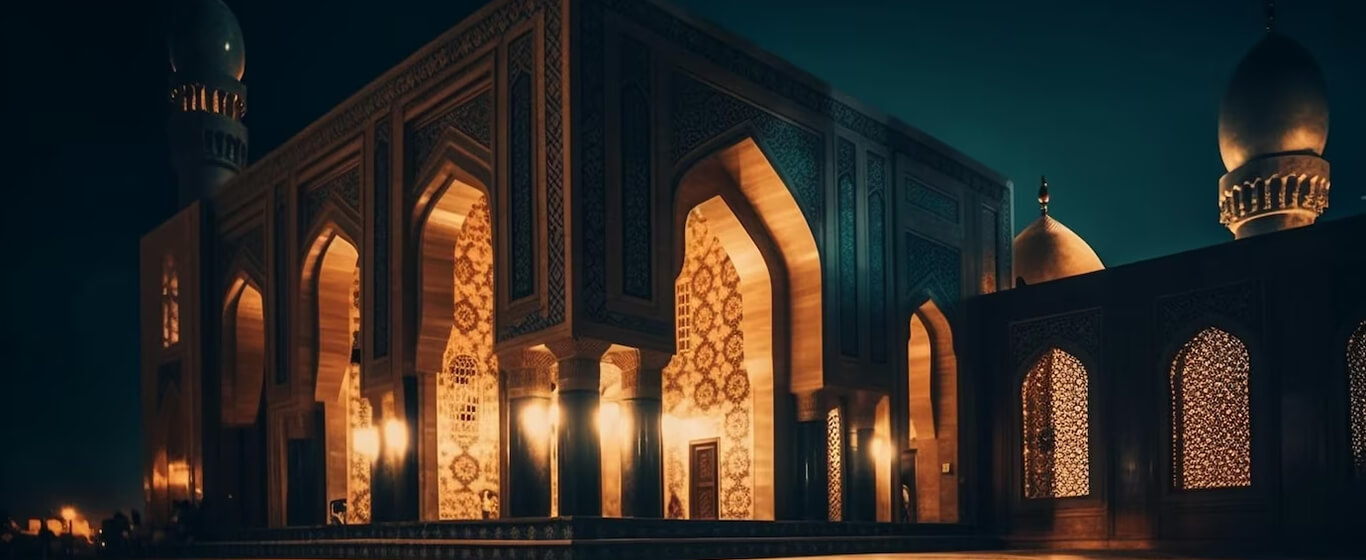 Masjid di malam hari